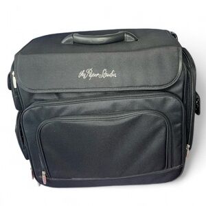 ✨🥳The Paper Studio Black and White Polka Dot Carry On Rolling Tote Crafting Bag